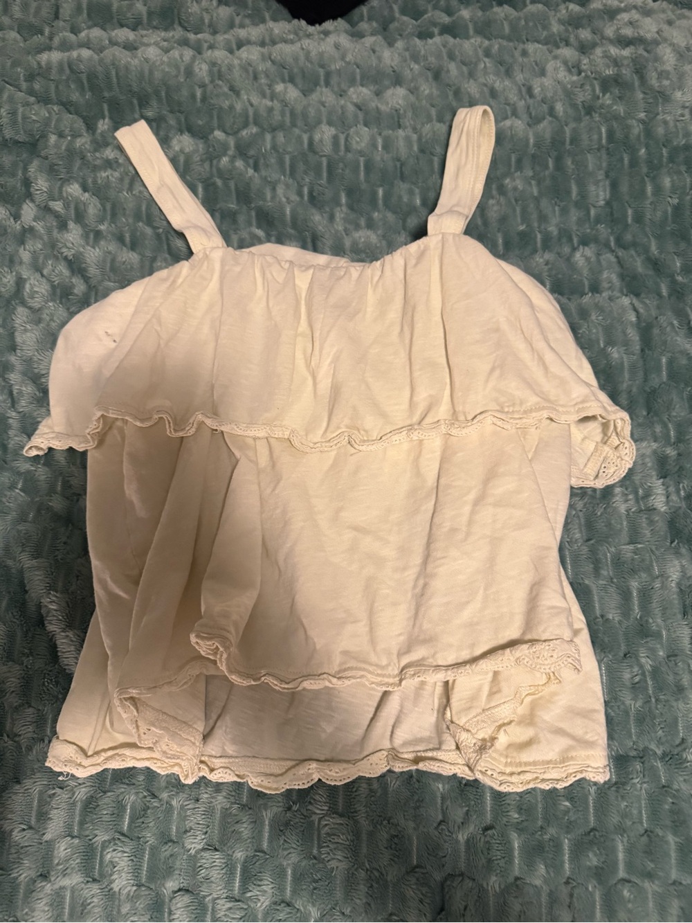 Toad&Co Cream Ruffle Cami Tank - Picture 2 of 4